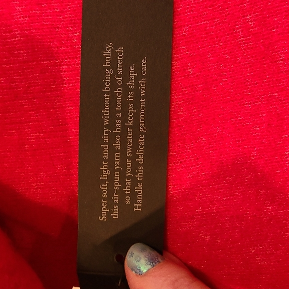 Banana republic red aire yarn turtleneck sweater - Picture 8 of 15